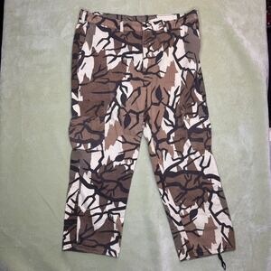 XXL Predator Camo Pants Mens Medium Brown Cargo Hunting Outdoor Made USA Vtg